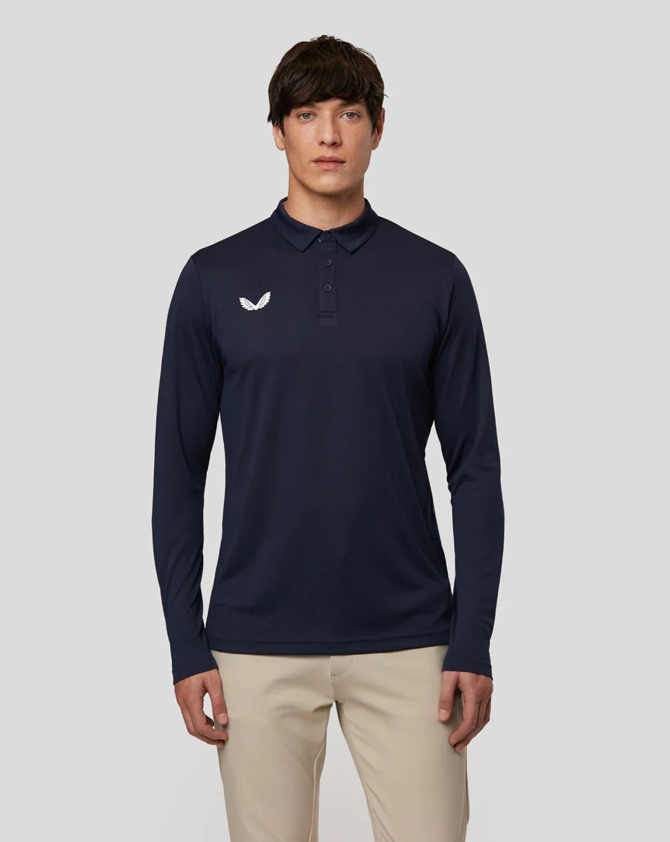 Castore Performance Golf Polo Shirt - Long Sleeve - Recycled Polyester
