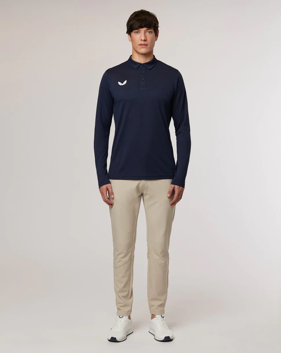 Castore Performance Golf Polo Shirt - Long Sleeve - Recycled Polyester