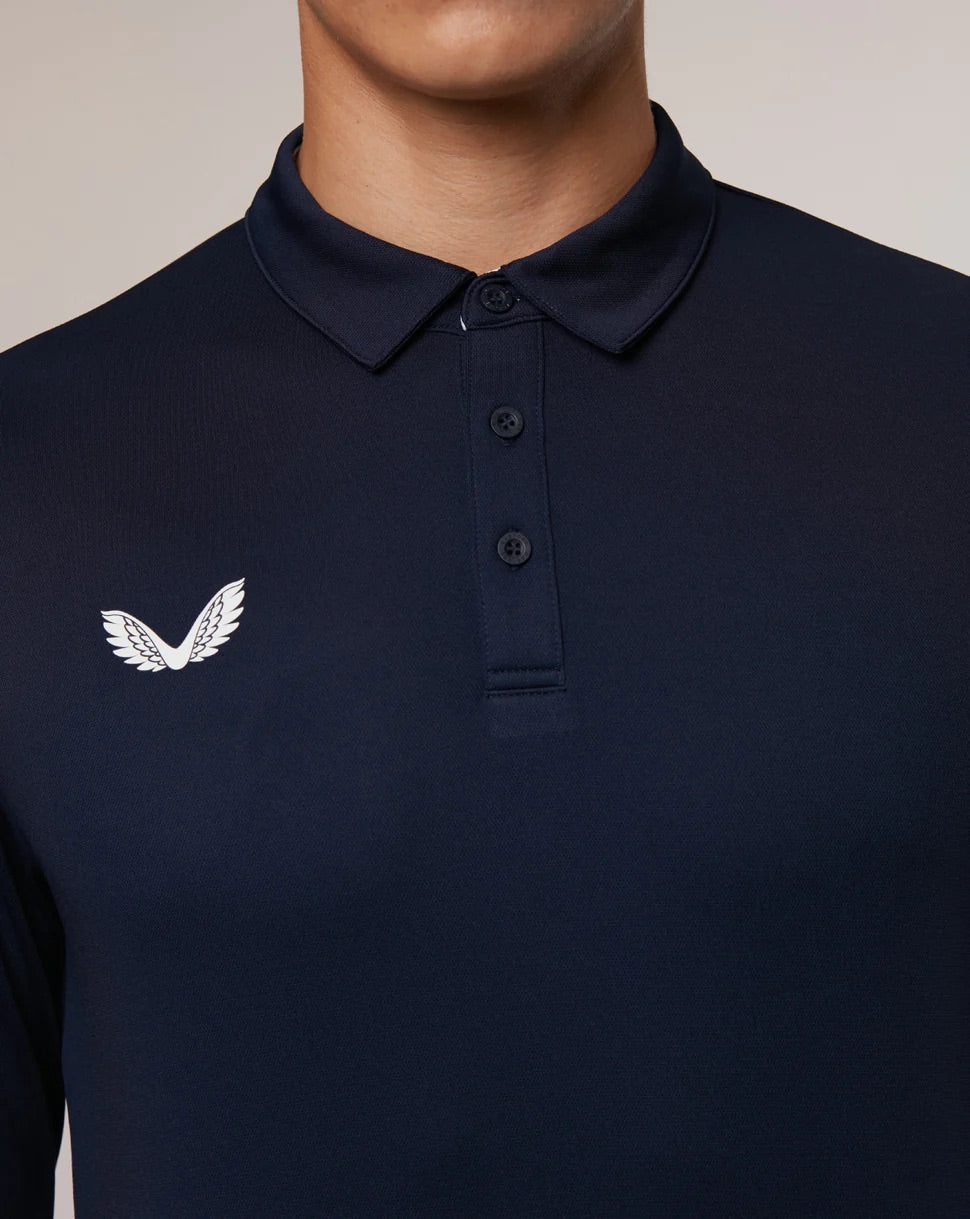Castore Performance Golf Polo Shirt - Long Sleeve - Recycled Polyester