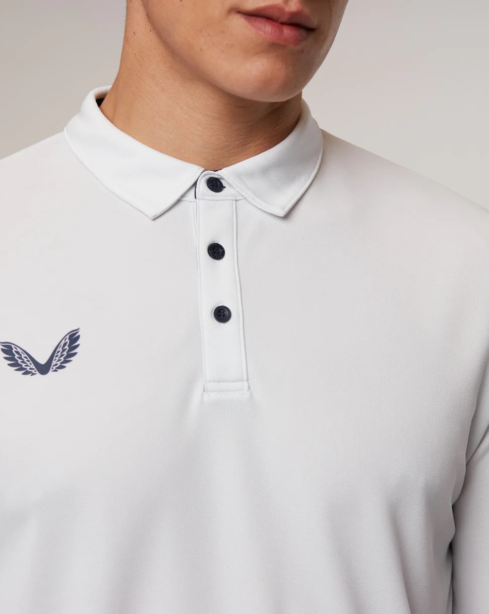 Castore Performance Golf Polo Shirt - Long Sleeve - Recycled Polyester