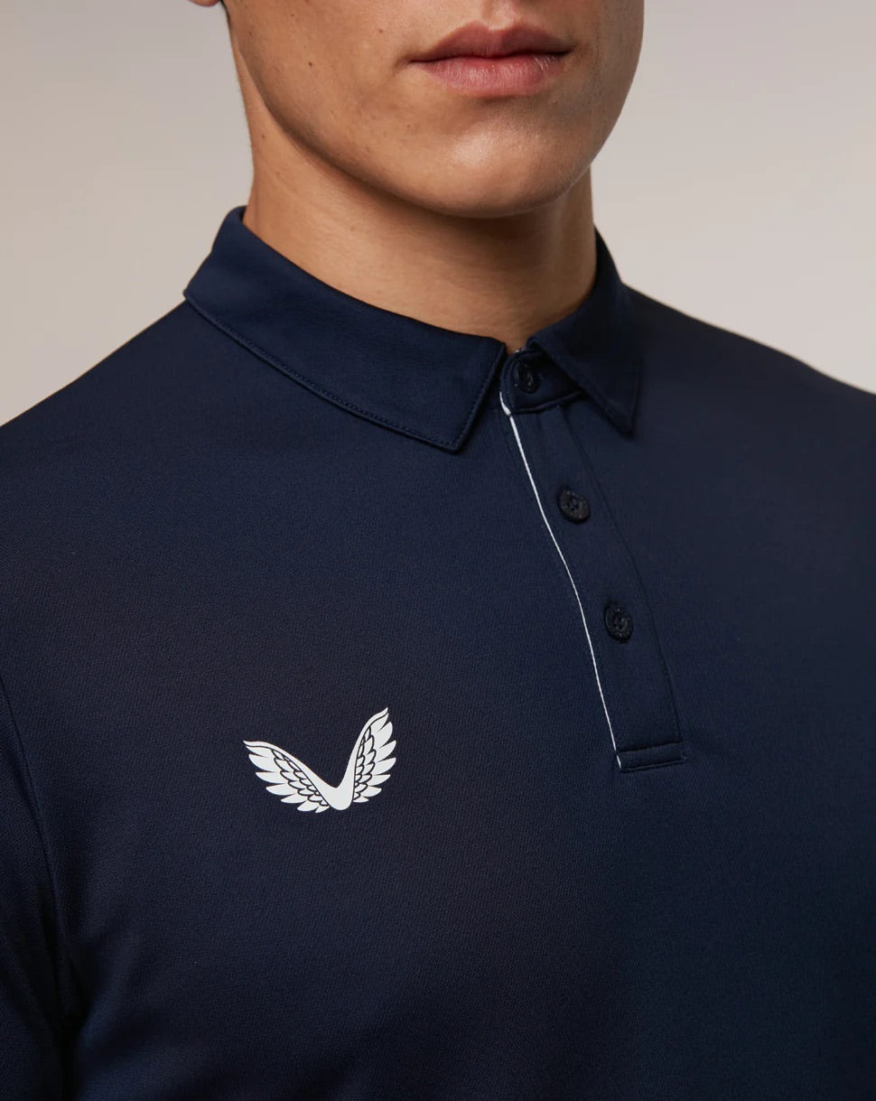 Castore Performance Golf Polo Shirt - Recycled Polyester - Navy