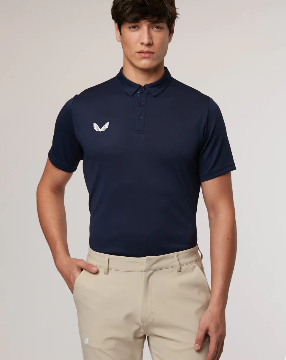 Castore Performance Golf Polo Shirt - Recycled Polyester - Navy