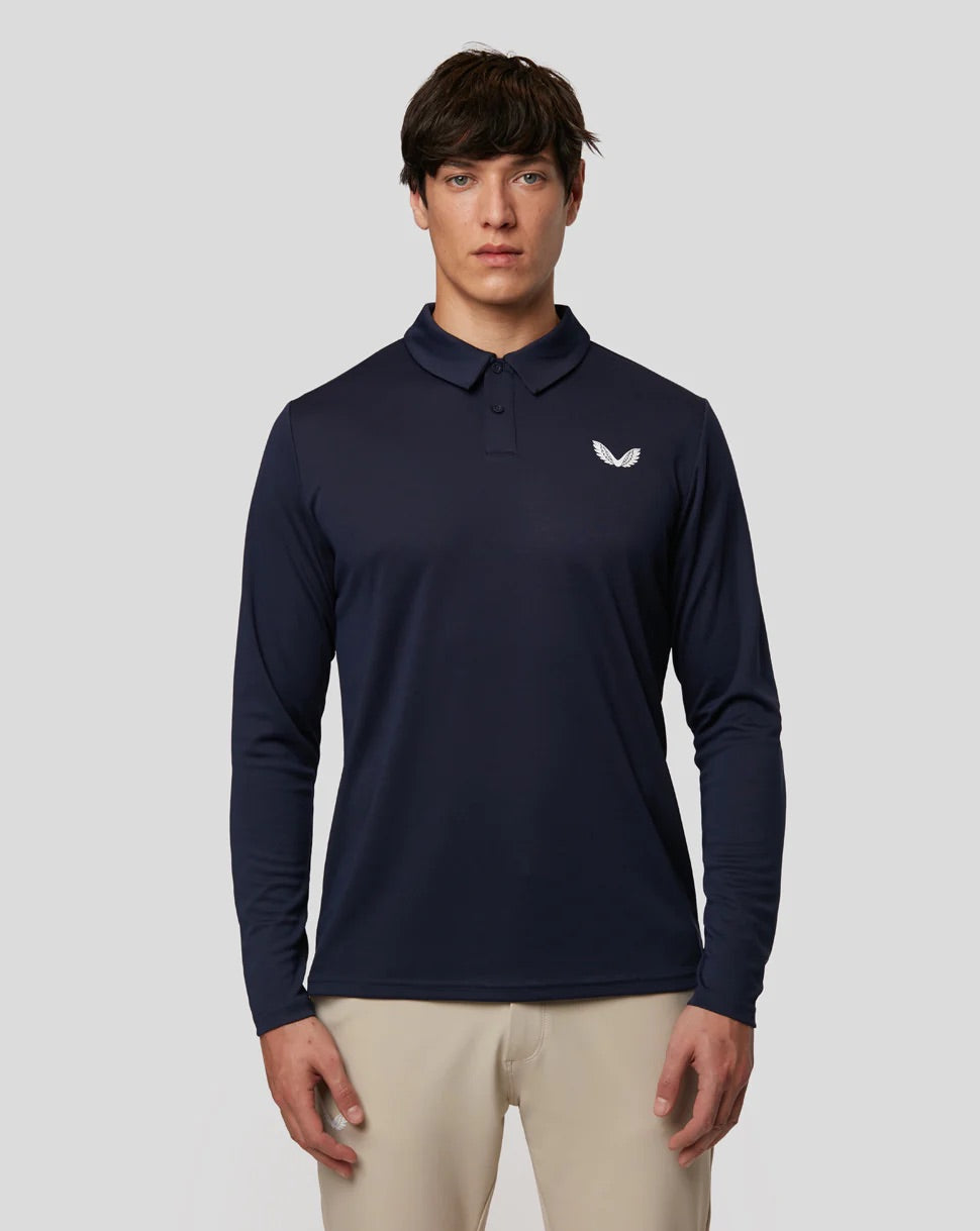 Castore Tota Performance Long Sleeve Polo Shirt