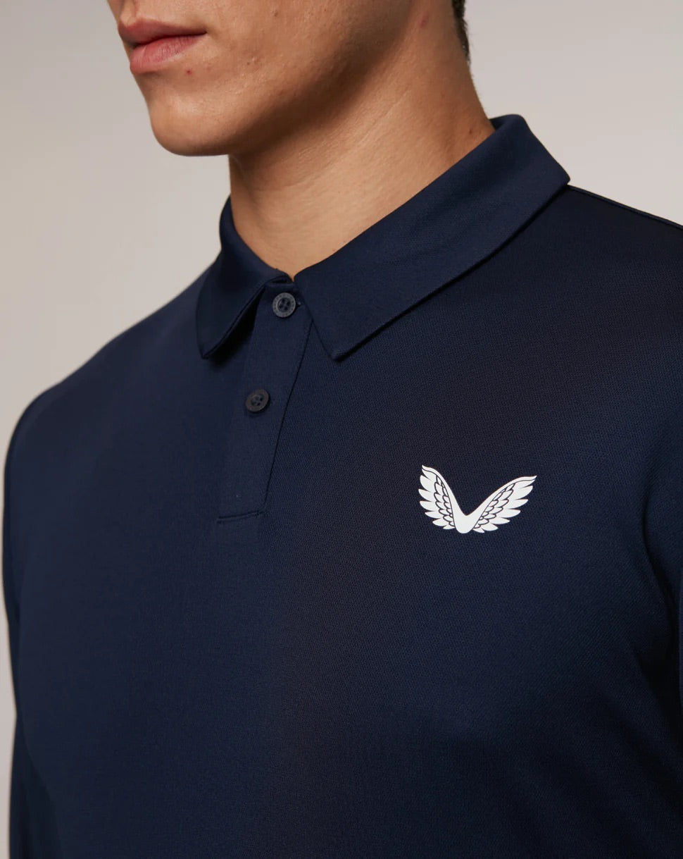 Castore Tota Performance Long Sleeve Polo Shirt