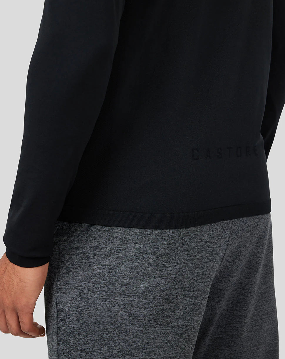 Castore Seamless Performance Golf 1/4 Zip - Onyx Black