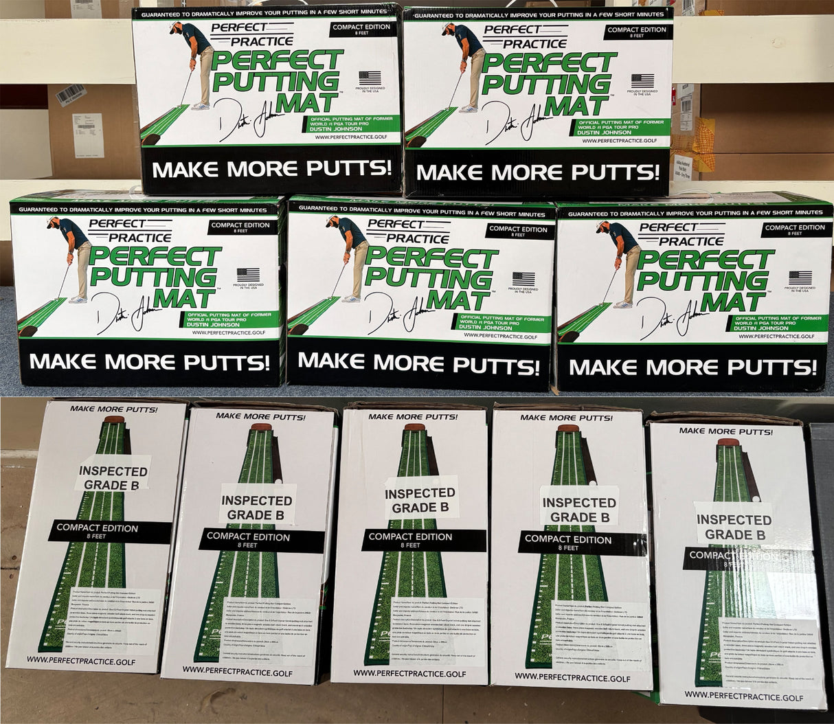 Perfect Practice Putting Mats - Bashed Box & Returns