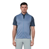 Callaway Golf Chev Textured High Guage Vest Full Zip - Infinity Blue