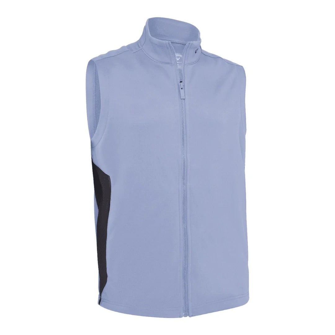 Callaway Golf Chev Textured High Guage Vest Full Zip - Infinity Blue