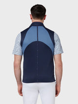 Callaway Golf Chev Textured High Guage Vest Full Zip - Navy