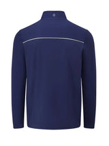 Oscar Jacobson Camber Tech Golf 1/4 Zip Pullover Mid Layer - Navy