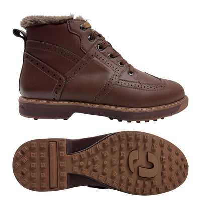 Duca Del Urbino Spikeless Winter Golf Boots Shoes - SAMPLE - Chocolate Brown