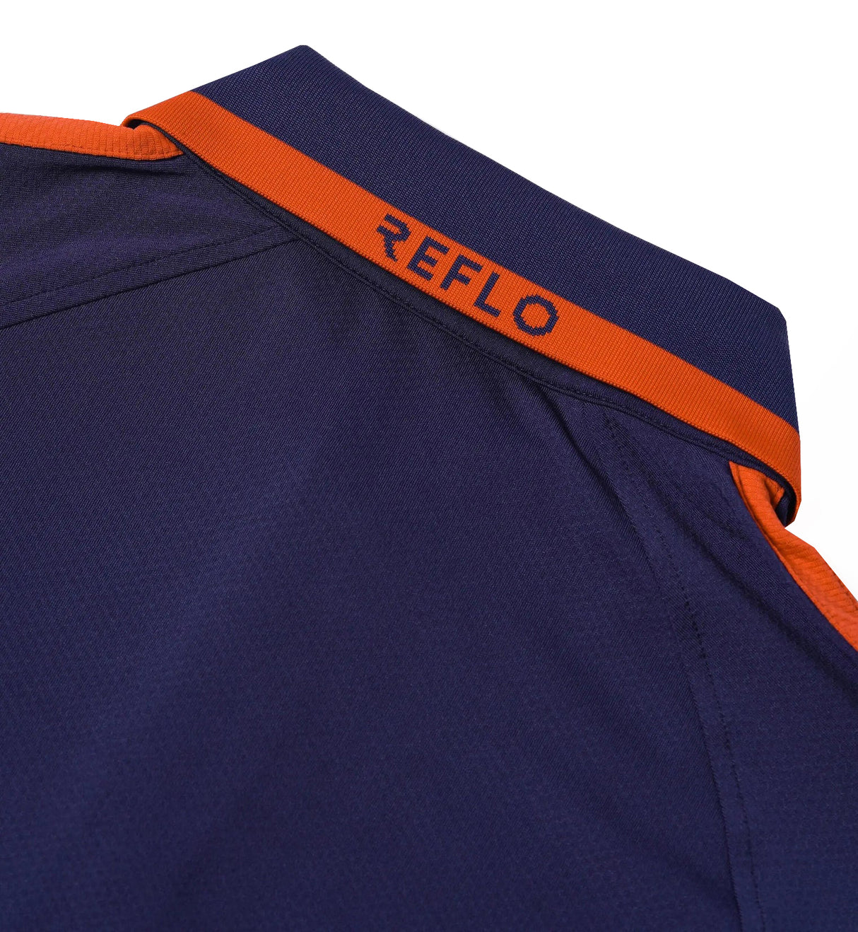 Reflo Corinth Textured Golf Polo Shirt - Navy