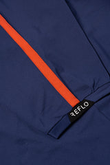 Reflo Corinth Textured Golf Polo Shirt - Navy