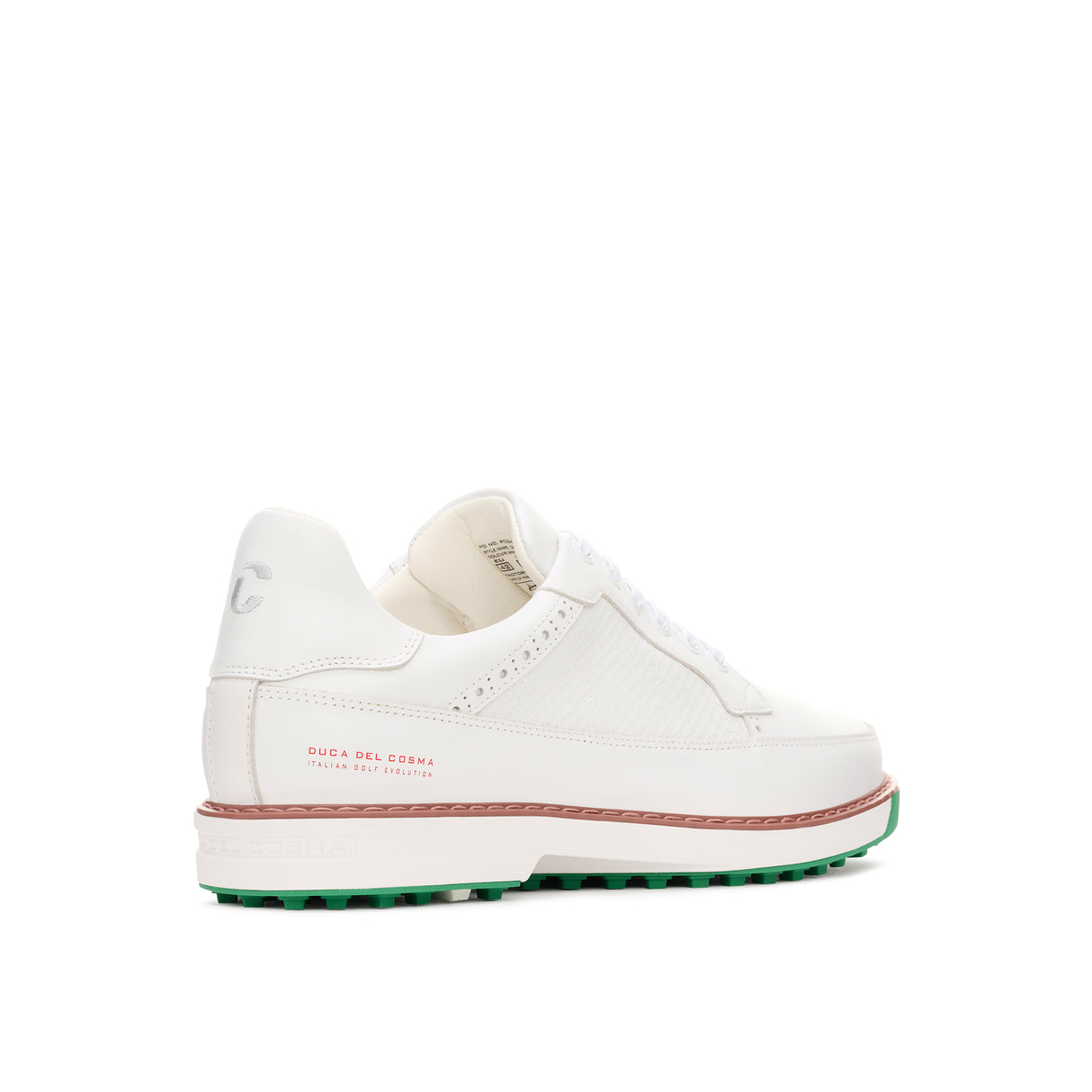 Duca Del Cosma Davinci Leggero Premium Spikeless Golf Shoes - White - Handmade in 🇵🇹