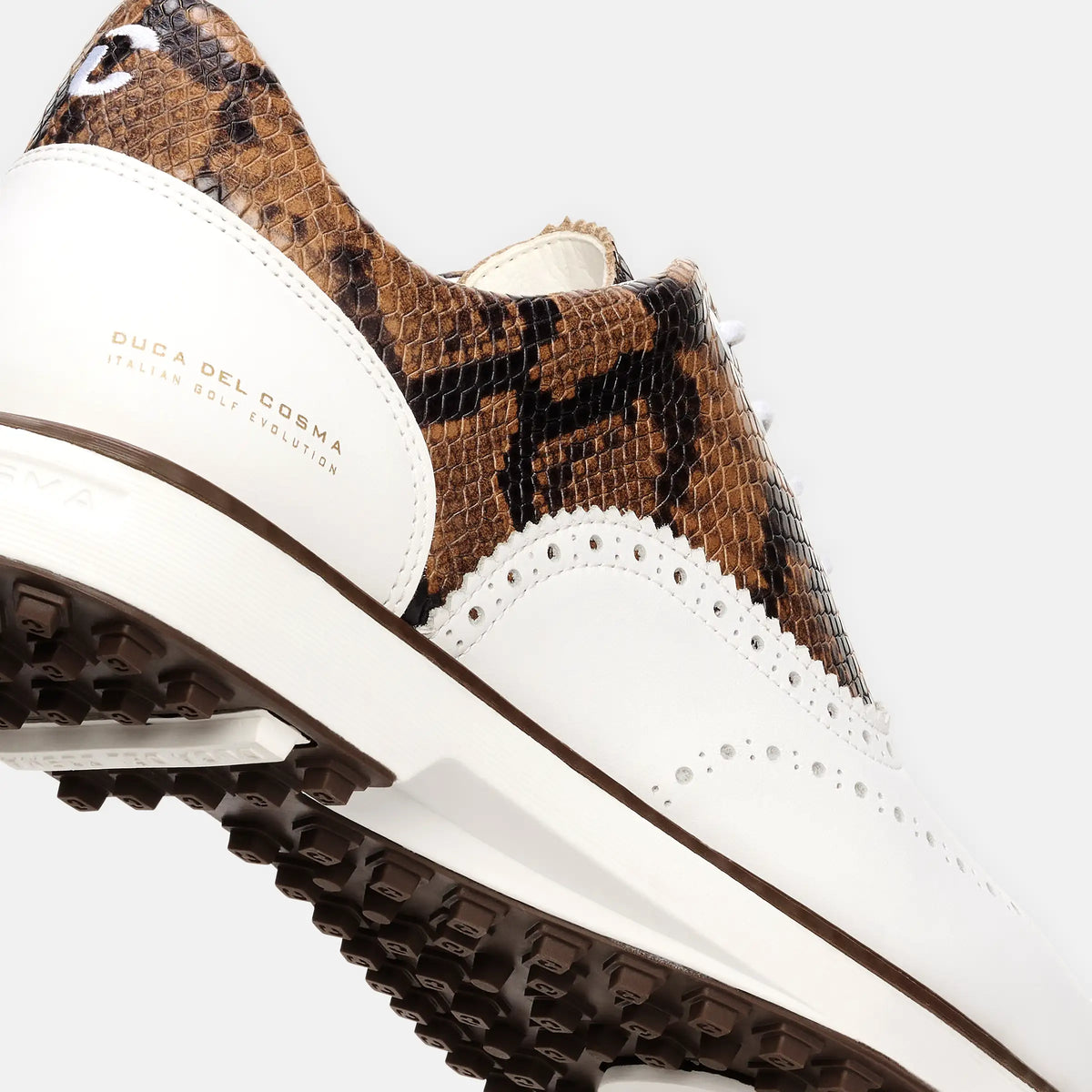 Duca Del Cosma Dandy Leggero Golf Shoes - SAMPLE - White / Snake
