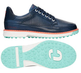 Duca Del Cosma Davinci Leggero Spikeless Golf Shoes - SAMPLE - Navy / Aqua