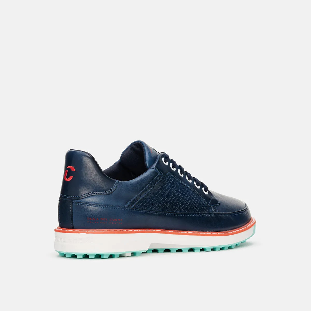 Duca Del Cosma Davinci Leggero Spikeless Golf Shoes - SAMPLE - Navy / Aqua