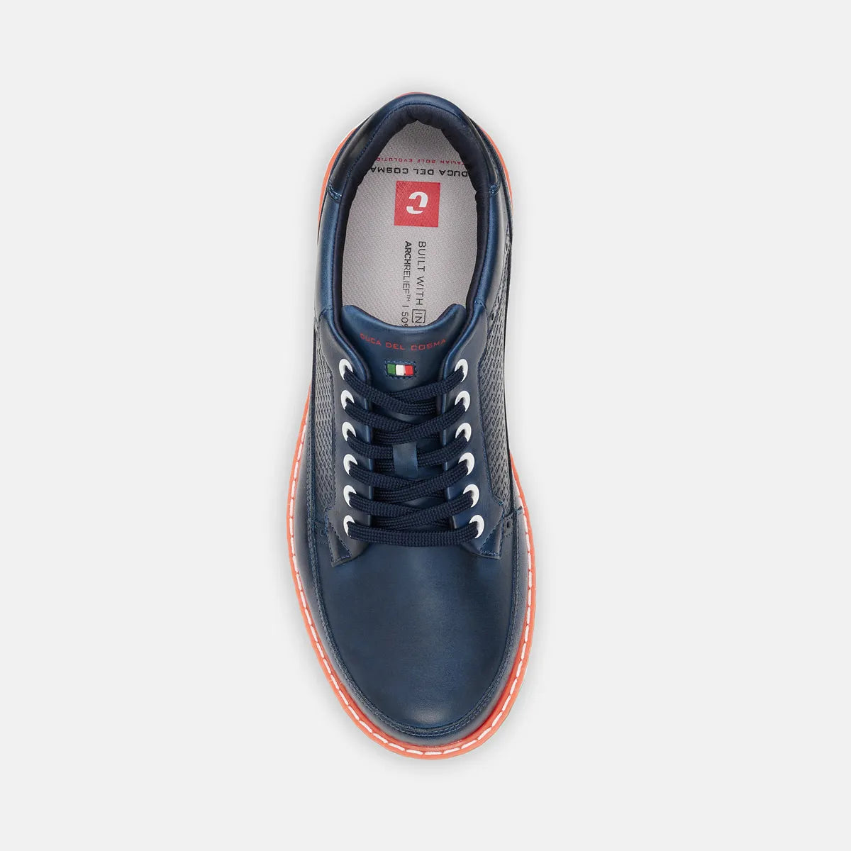 Duca Del Cosma Davinci Leggero Spikeless Golf Shoes - SAMPLE - Navy / Aqua