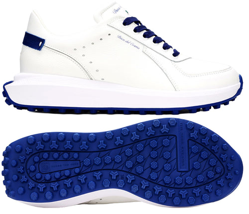 Duca Del Cosma Varano Spikeless Golf Shoes - SAMPLE - White / Blue