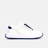 Duca Del Cosma Varano Premium Spikeless Golf Shoes - White / Blue - Handmade in 🇵🇹