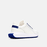Duca Del Cosma Varano Premium Spikeless Golf Shoes - White / Blue - Handmade in 🇵🇹