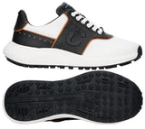 Duca Del Cosma Positano Elite Spikeless Golf Shoes - SAMPLE - White / Black