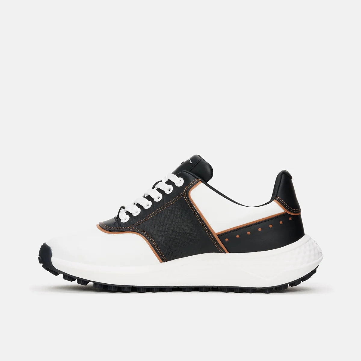 Duca Del Cosma Positano Elite Spikeless Golf Shoes - SAMPLE - White / Black