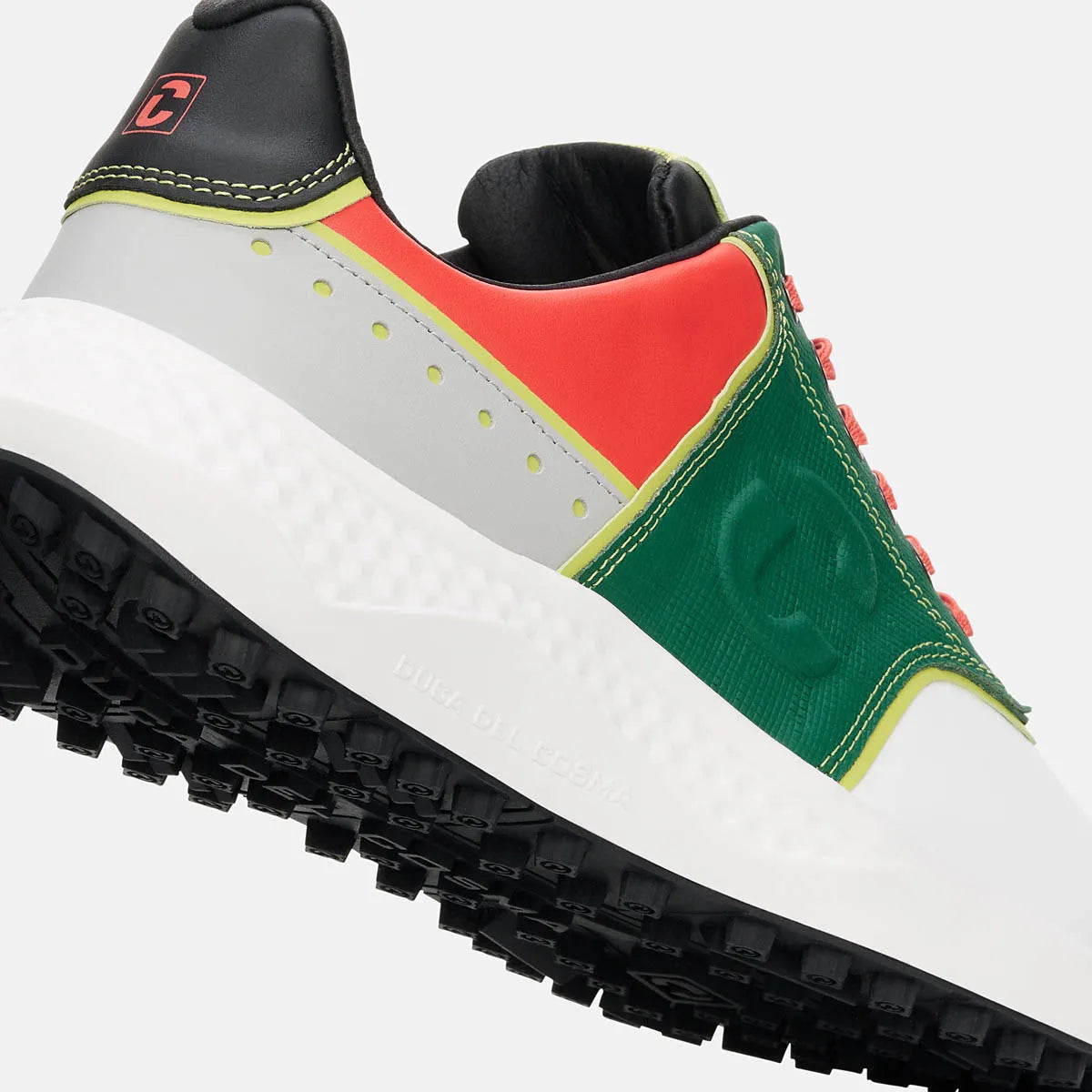 Duca Del Cosma Positano Elite Spikeless Golf Shoes - SAMPLE - White / Green