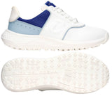 Duca Del Cosma Positano Elite Spikeless Golf Shoes - SAMPLE - White / Blue