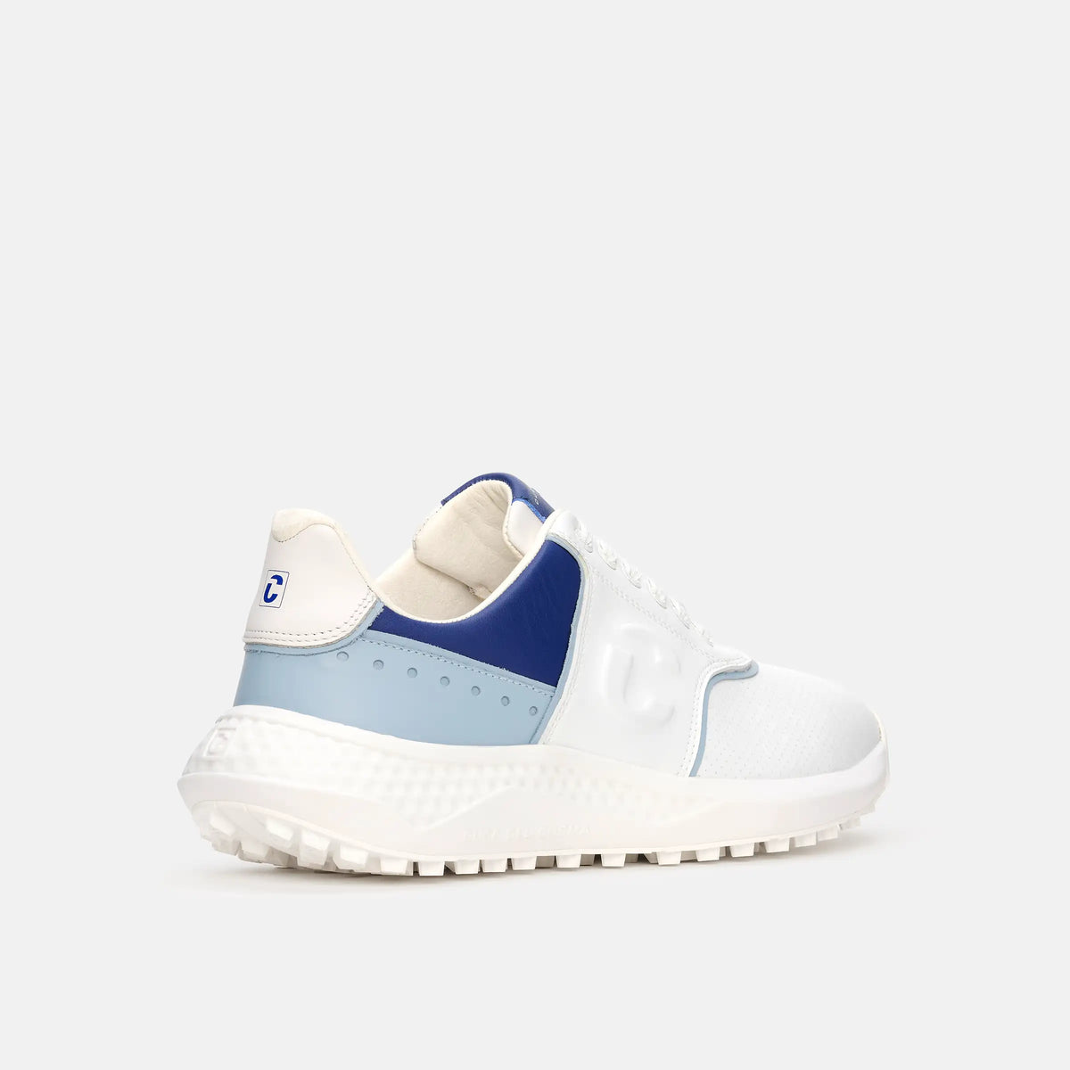 Duca Del Cosma Positano Elite Spikeless Golf Shoes - SAMPLE - White / Blue