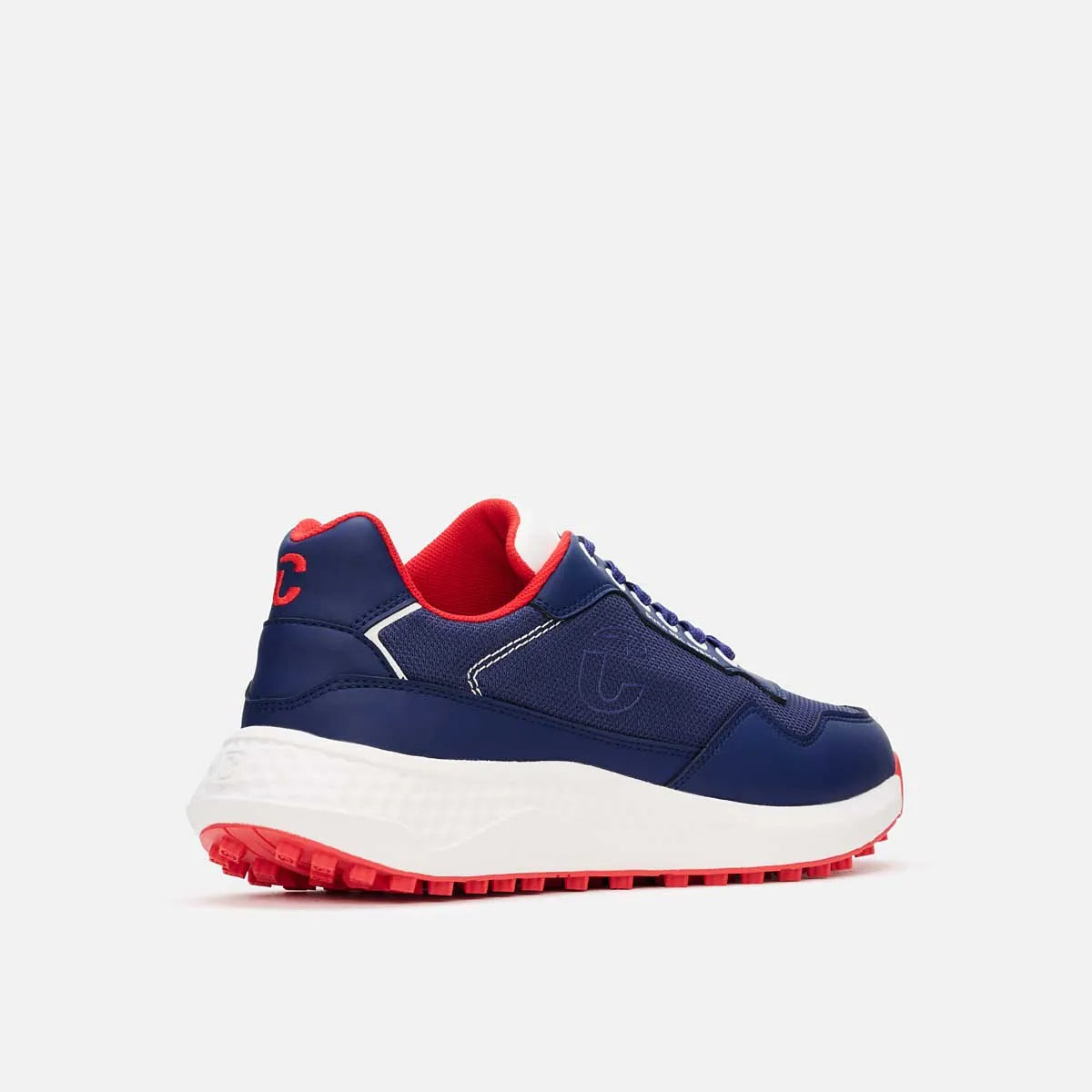 Duca Del Cosma Genova Spikeless Golf Shoes - SAMPLE - Navy / Red
