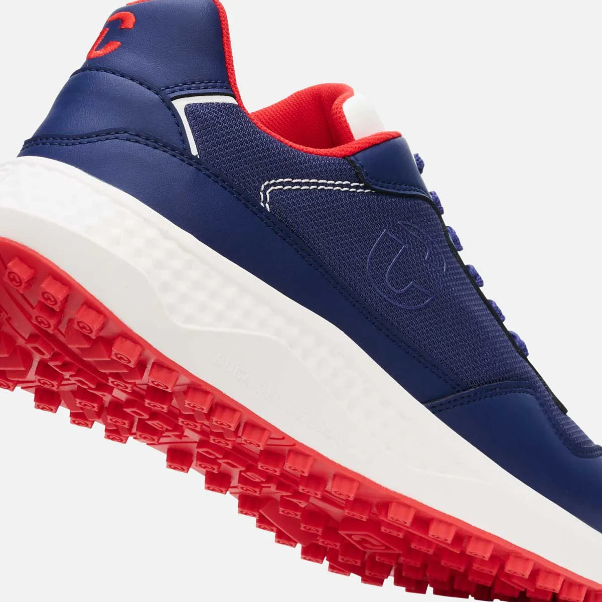 Duca Del Cosma Genova Spikeless Golf Shoes - SAMPLE - Navy / Red