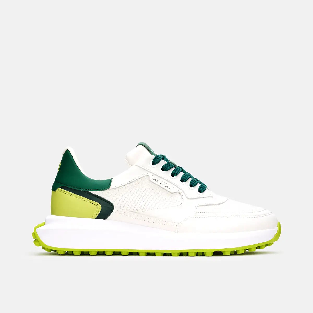 Duca Del Cosma Davanti 2 Spikeless Golf Shoes - SAMPLE - White / Green Sheen