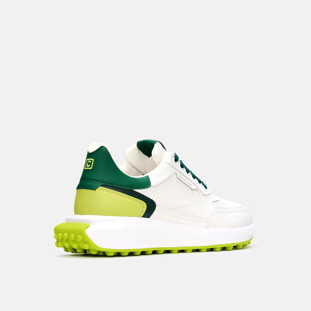 Duca Del Cosma Davanti 2 Spikeless Golf Shoes - SAMPLE - White / Green Sheen