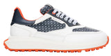Duca Del Cosma Davanti 2 Spikeless Golf Shoes - SAMPLE - White / Navy / Orange