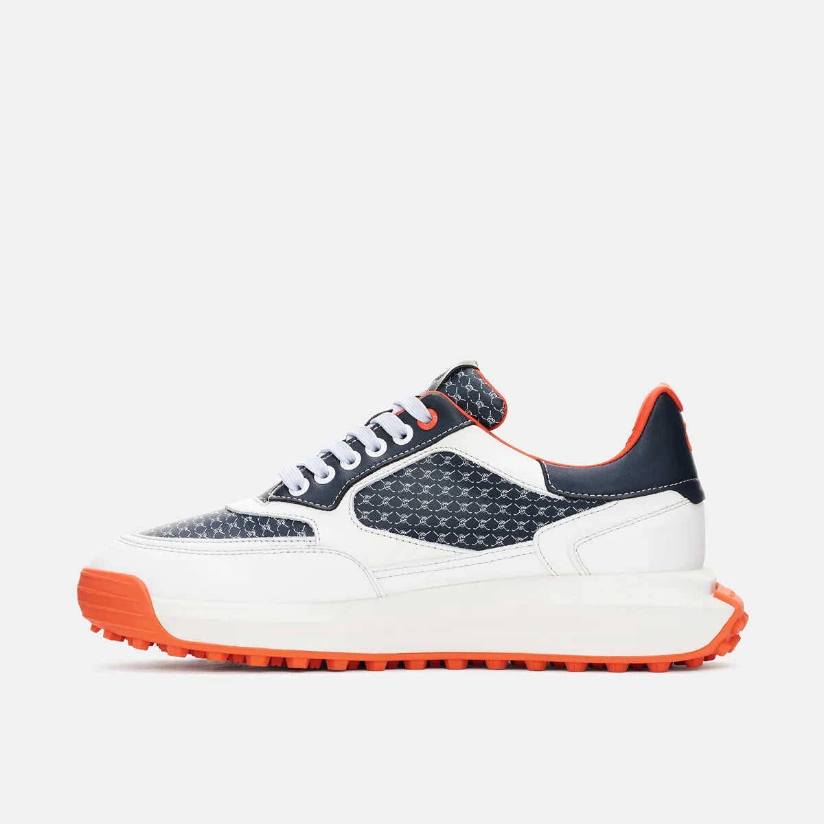 Duca Del Cosma Davanti 2 Spikeless Golf Shoes - SAMPLE - White / Navy / Orange