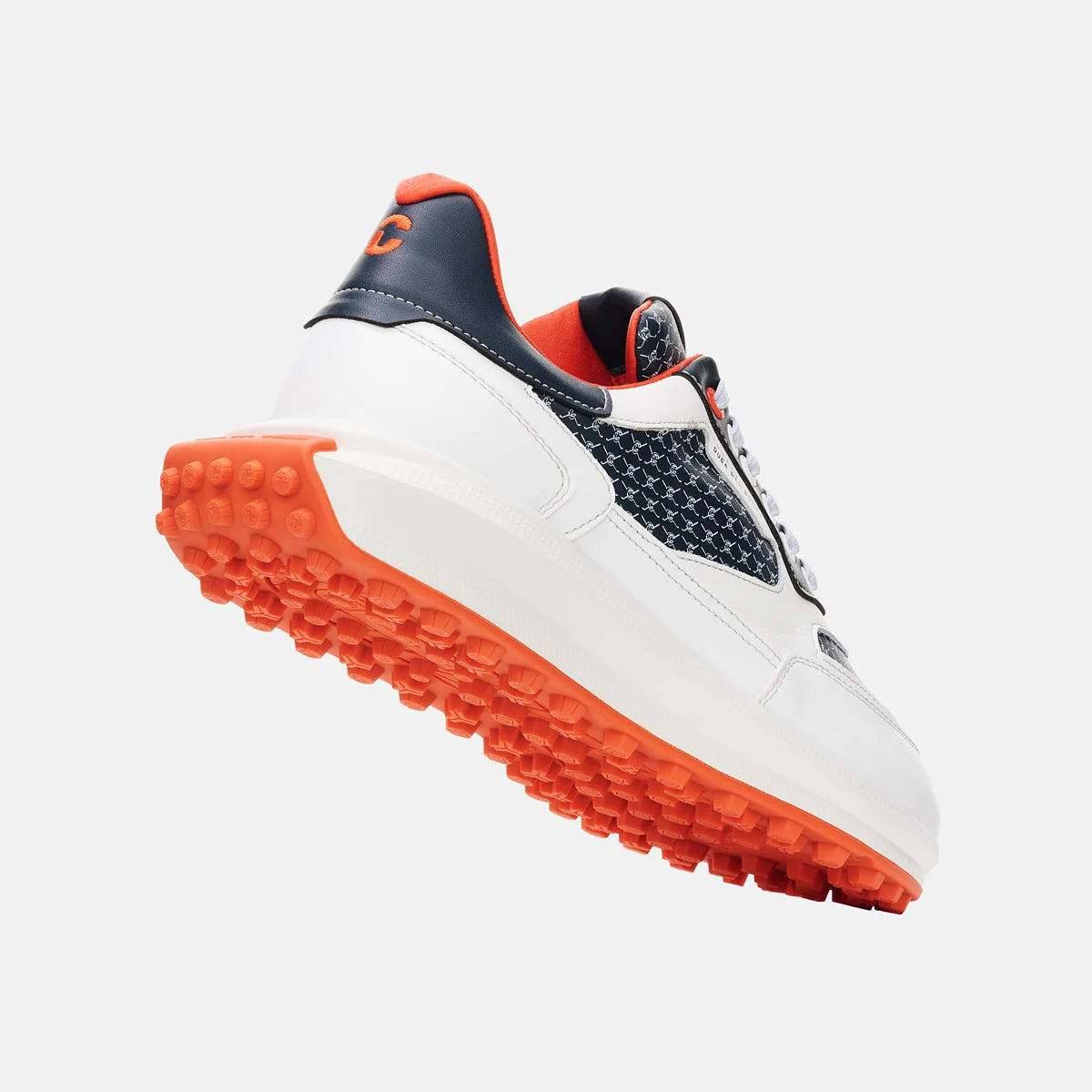 Duca Del Cosma Davanti 2 Spikeless Golf Shoes - SAMPLE - White / Navy / Orange