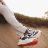 Duca Del Cosma Davanti 2 Spikeless Golf Shoes - SAMPLE - White / Navy / Orange