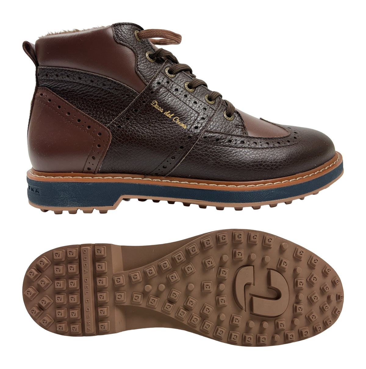 Duca Del Urbino Spikeless Winter Golf Boots Shoes - SAMPLE - Dark Brown