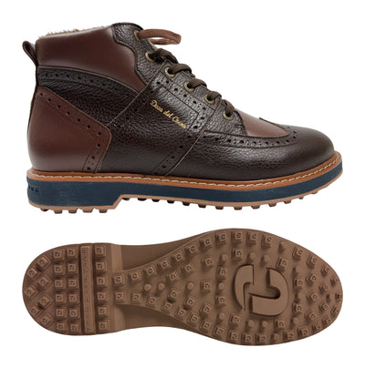 Duca Del Urbino Spikeless Winter Golf Boots Shoes - SAMPLE - Dark Brown