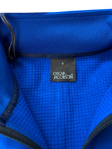 Oscar Jacobson Longton 1/4 Zip Waffle Tech Fleece Pullover - Electric Blue