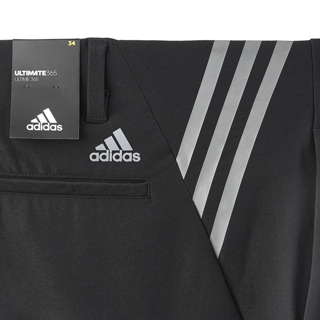 Adidas Golf Ultimate 365 3 Stripe Golf Shorts - Black