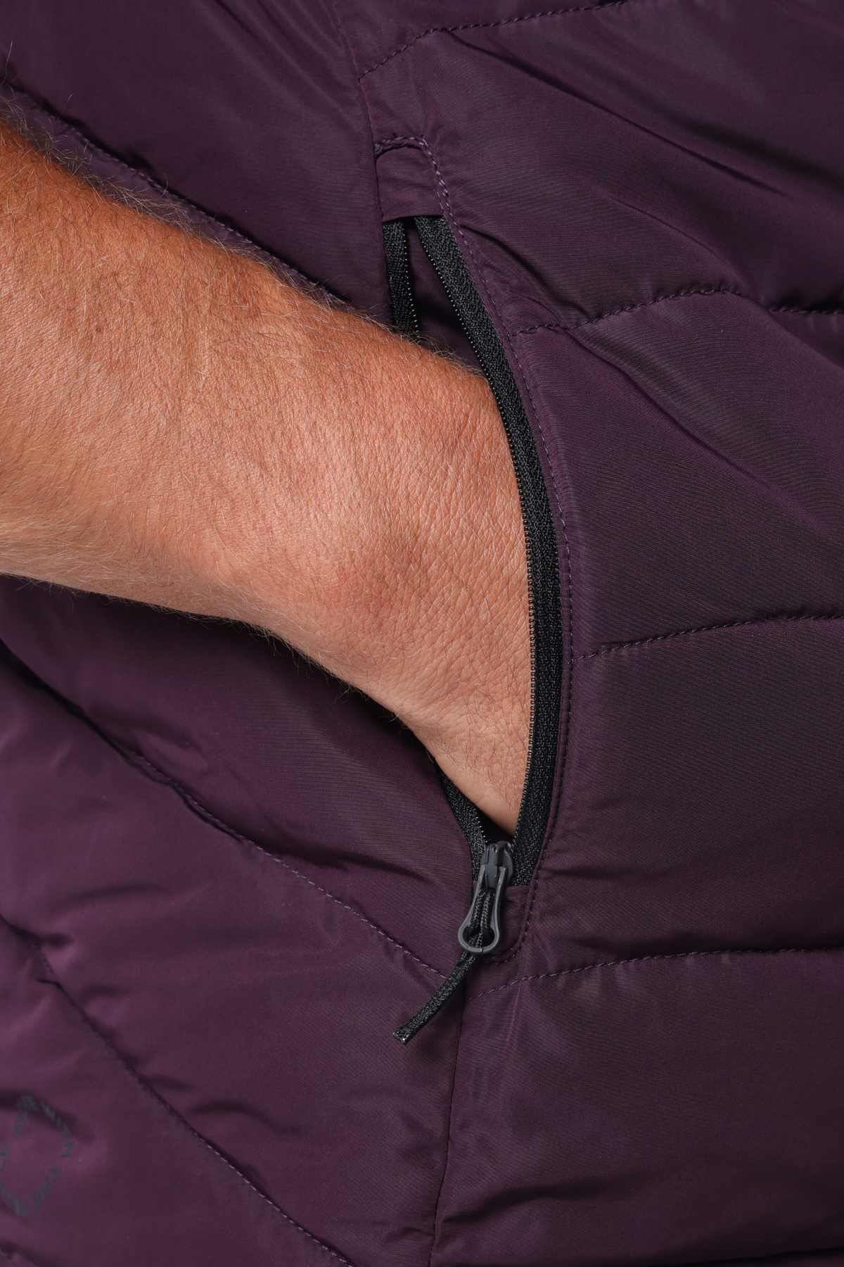 Reflo Flint Reversible Golf Gilet - Maroon / Rock Grey