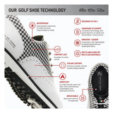 Duca Del Cosma Dandy Premium Spikeless Golf Shoes - White / Black - Handmade in 🇵🇹