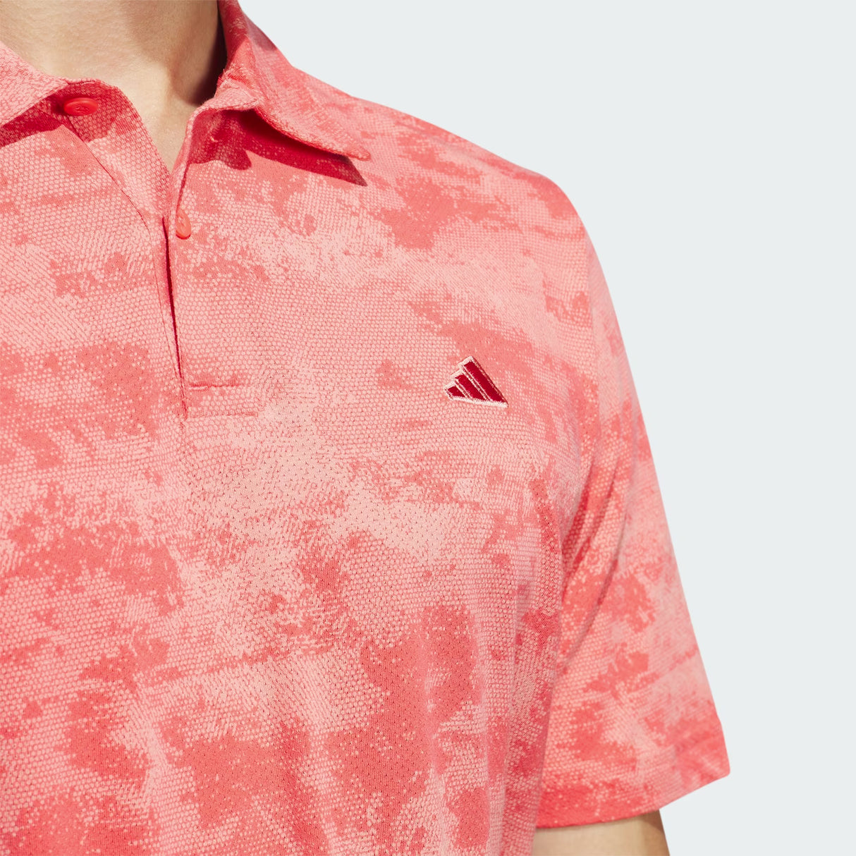 Adidas Go To Mesh Burst Print Golf Polo Shirt