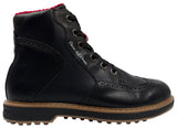 Duca Del Delago 2.0 Spikeless Winter Golf Boots Shoes - SAMPLE - Black / Red