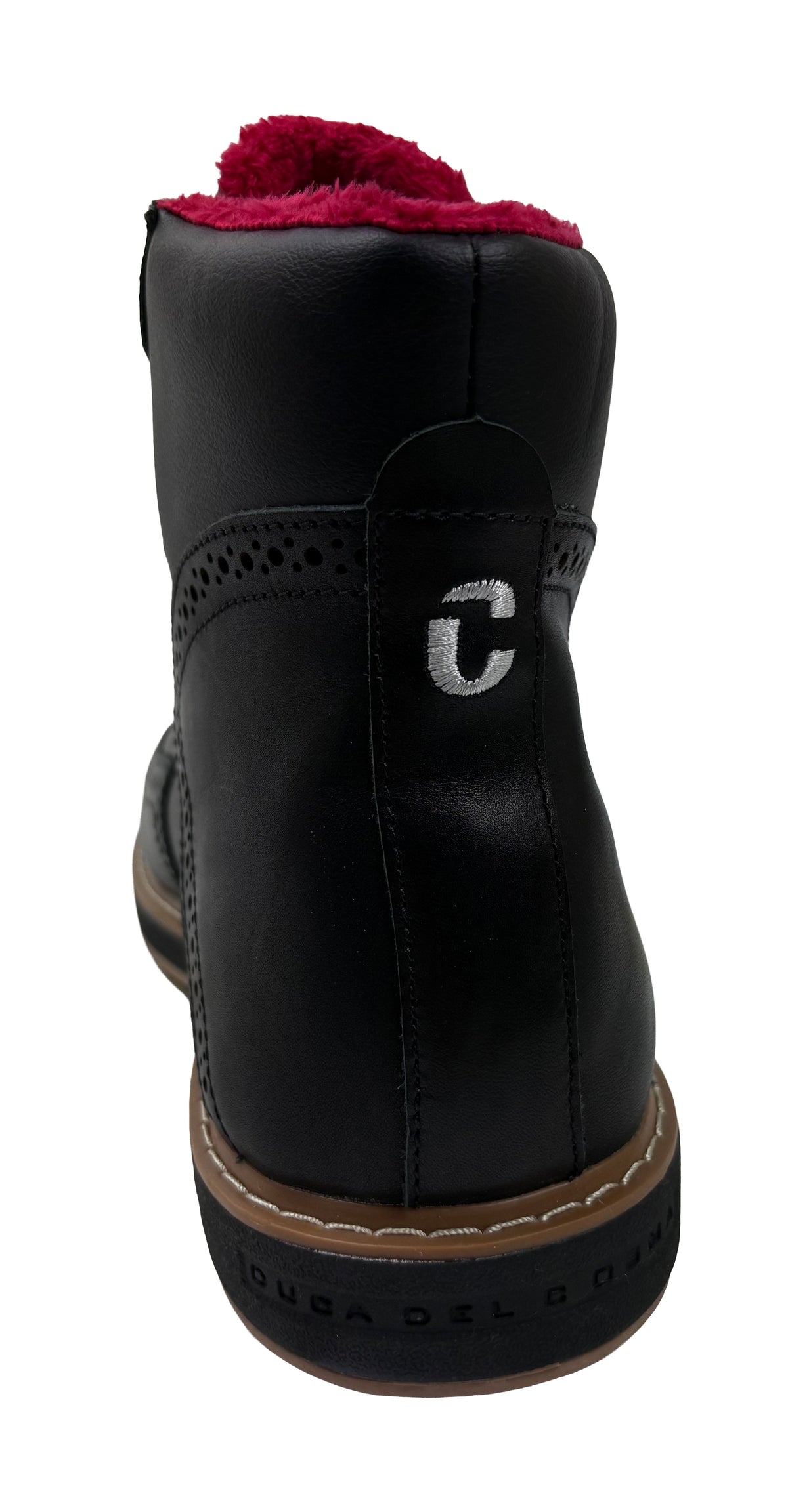 Duca Del Delago 2.0 Spikeless Winter Golf Boots Shoes - SAMPLE - Black / Red