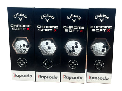 Callaway X Rapsodo RPT Golf Balls Chrome Soft X - 1 Dozen