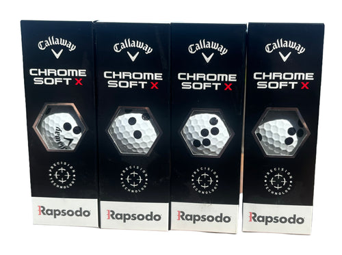 Callaway X Rapsodo RPT Golf Balls Chrome Soft X - 1 Dozen