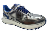 Duca Del Cosma Davanti Spikeless Golf Shoes - SAMPLE - Silver Mirror